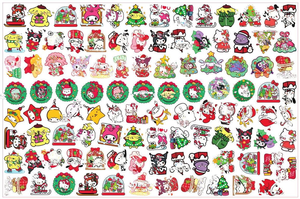 【A51】クリスマスkuro~mi/2cm 4cm/不规则/アクリル素材パーツ/DIY/デコパーツ
