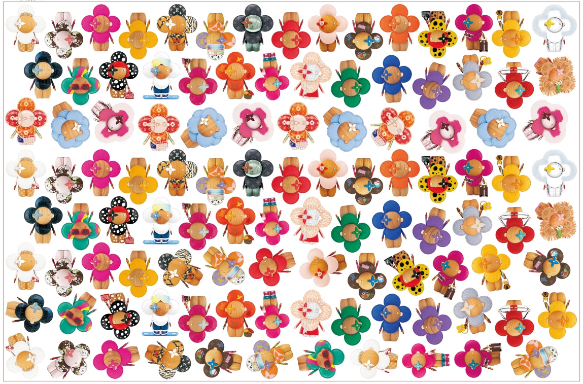 【A190】New L&Ⅴキャラーvivi&enne/2cm 4cm 8cm 10cm/不规则/アクリル素材パーツ/DIY/デコパーツ/新款L&Ⅴ玩偶vivi&enne