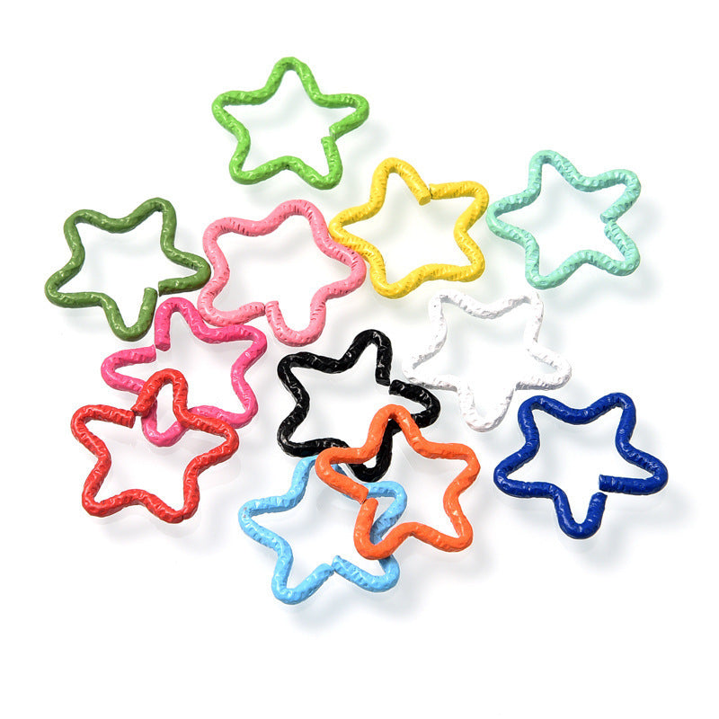 【DS01 DS02 DS03】DIY用素材パーツ/カラフル/丸形/星型/ハート/携帯チェンパーツ/手作り/手芸用品/ハンドメイド