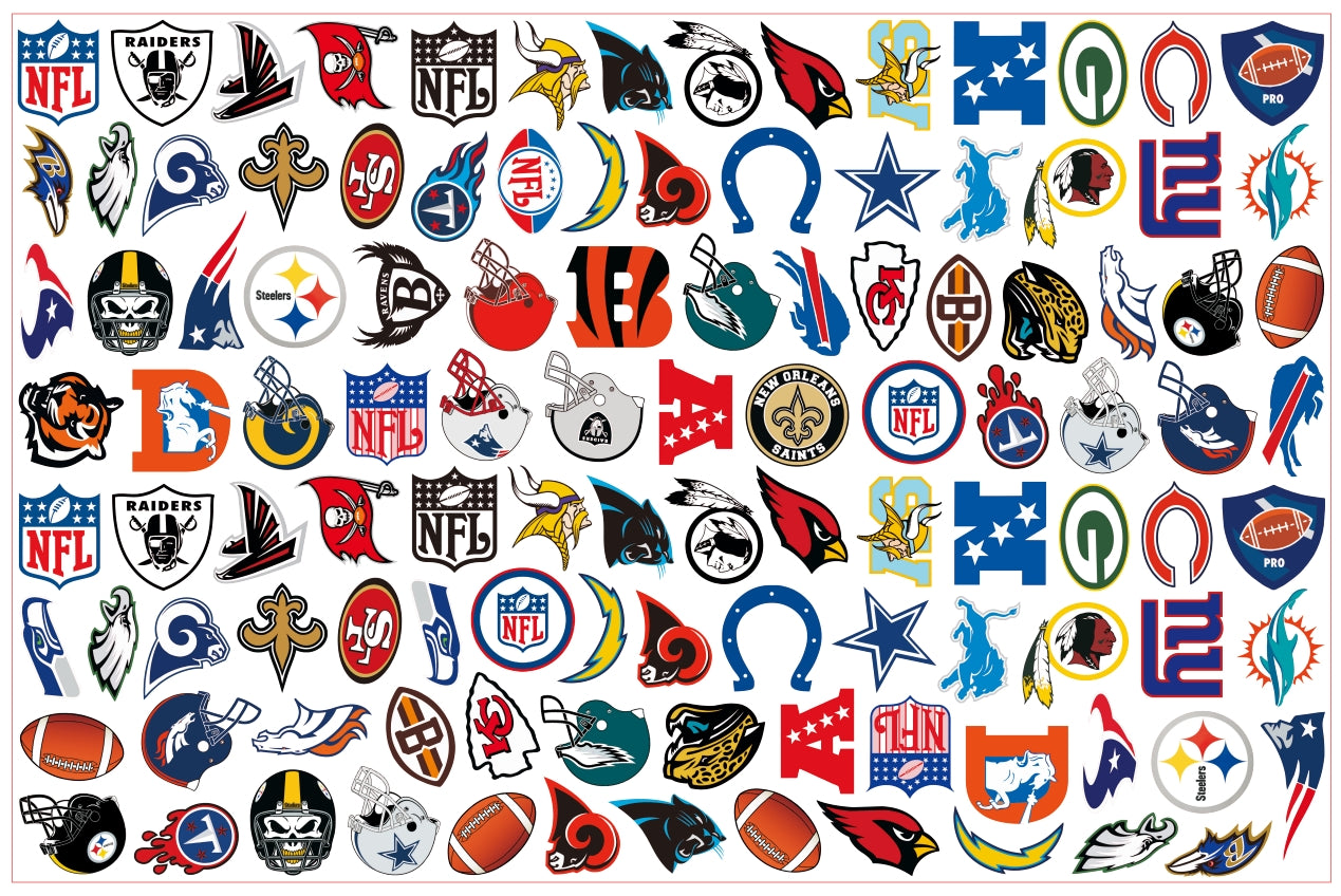 【A110】橄榄球队 nfl logo  /2cm 4cm 8cm/不规则/アクリル素材パーツ/DIY/デコパーツ