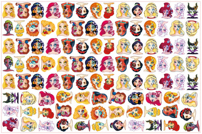 [A115] Princess/4cm 6cm 8cm/Irregular/Acrylic parts/DIY/Decorative parts 