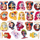 [A115] Princess/4cm 6cm 8cm/Irregular/Acrylic parts/DIY/Decorative parts 