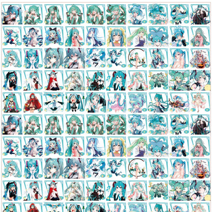 【A146】初音未来方片 初音ミク/4cm  8cm 16cm/アクリル素材パーツ/DIY/デコパーツ