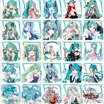 【A146】初音未来方片 初音ミク/4cm  8cm 16cm/アクリル素材パーツ/DIY/デコパーツ