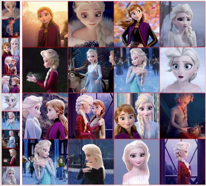 [A306] Frozen / 2cm 4cm 10cm / Square / Acrylic Parts / DIY / Deco Parts 