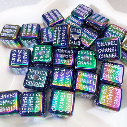 【B51】Logo GとC/四角ビーズ/卸売り可/DIYボールペン用/手作り/ハンドメイド素材