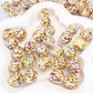 [B61] Leopard Print Beads / Round Beads 16mm / Double Holed / For Ballpoint Pens / Handmade / Craft Supplies / DIY Parts 