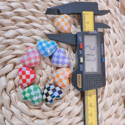 [B80] Gradient Explosion Beads/Round Beads 16mm/Crack Beads/Double Hole/For Ballpoint Pens/Handmade/Craft Supplies/DIY Parts 