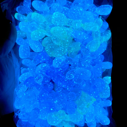 【BY14】ラムネ風船ワンちゃん（大と小）/星空/夜光/ビーズ/チャーム/卸売り/手作り/DIY/手芸用品/ハンドメイド/キーホルダー用/デコ素材/アクセサリー