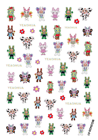 ラブブ/ネイルシール/浮き彫り/ネイル用/アクリル用/DIY用など