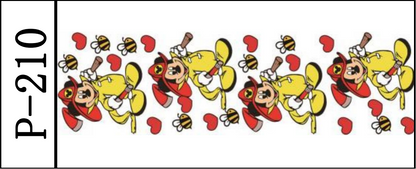 DIY笔贴 /10 PCS/111*32mm/水晶膜 P156 ~~211