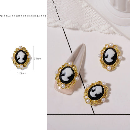 【NA-M021】LADY美人/２色/メタル系/DIY/ネイル用/デコパーツ/可愛いパーツ