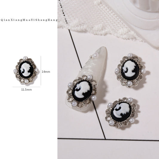 【NA-M021】LADY美人/２色/メタル系/DIY/ネイル用/デコパーツ/可愛いパーツ