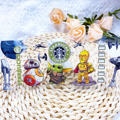【SK29】スタバ宇宙/DIY用シール/クリスタルカップステッカー/コレクション/Cup Sticker/星巴克星球