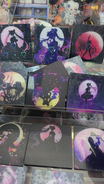 【A304】镭射セーラームーン美少女5.0/ 2cm 4cm 5cm 8cm 10cm 16cm 20cm/アクリル素材パーツ/DIY/デコパーツ 剪影美少女5.0