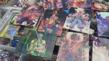 【A305特製】5速ルフィ長方形8cm/ONE PIECE ワンピース /ピカピカ満天星-レーザーの特製の工芸/ アクリル素材パーツ/DIY/デコパーツ（5档路飞长方形满天星镭射）