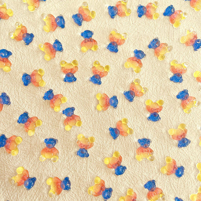 【N27】三色熊/グラデーション/ネイルパーツ/デコパーツ