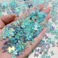[NY03] CC Ribbon / Luminous Parts / Colorful / Super Cute / Transparent / Smartphone Case DIY / Nail Art / Decorative Parts / Cute Parts / Multicolor 