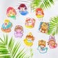 [D01] Today's Special Price/Acrylic Girl/Cute/DIY/Hairpin/Deco Parts/Clear/Various 