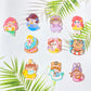 [D01] Today's Special Price/Acrylic Girl/Cute/DIY/Hairpin/Deco Parts/Clear/Various 