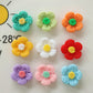 [D02] Yarn Flowers / Colorful / Flowers / Cute / DIY / For Smartphone Cases / Hairpins / Decorative Parts 