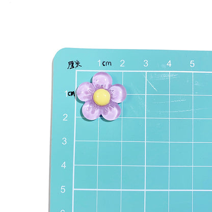 【D14】クリアー花/透明花/ヘアピン/DIY/ホイップデコ/デコパーツ/レジンパーツ/樹脂