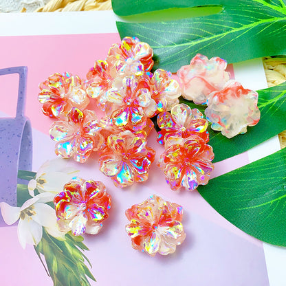【DY15】大きい花/夜光/ヘアピン/DIY/ホイップデコ/デコパーツ/レジンパーツ/樹脂
