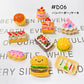 [D06] Today's Special Price/Food/Mix/Hamburger/Cake/DIY/Whipped Deco Parts/Magazine Case/Hairpin/Deco Parts 