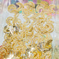 [N19] High quality / Zircon / Pearl crescent moon / Metallic / 2 colors / Sparkling / Nail parts / Deco parts 