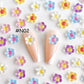 [N02] Clear Small Flowers / Transparent / DIY / For Nails / Deco Parts / Cute Parts / Multicolor