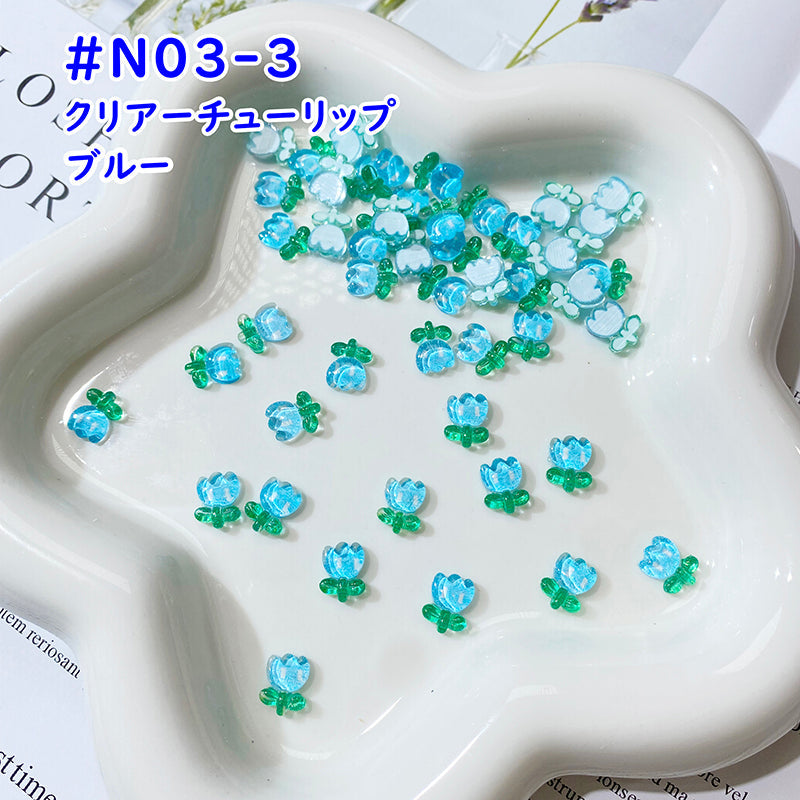 【N01】キラキラ3D蝶々/DIY/ネイル用/デコパーツ/可愛いパーツ/2色