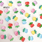 [N03] Sold out, but please contact us if you would like to purchase again!!! Clear Tulips / Super Cute / Transparent / Small Flowers / DIY / Nail Art / Decorative Parts / Cute Parts / Multicolor
