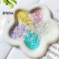 [N04] Mermaid Tail / Colorful / Super Cute / Transparent / DIY / Nail Art / Decorative Parts / Cute Parts / Multicolor 
