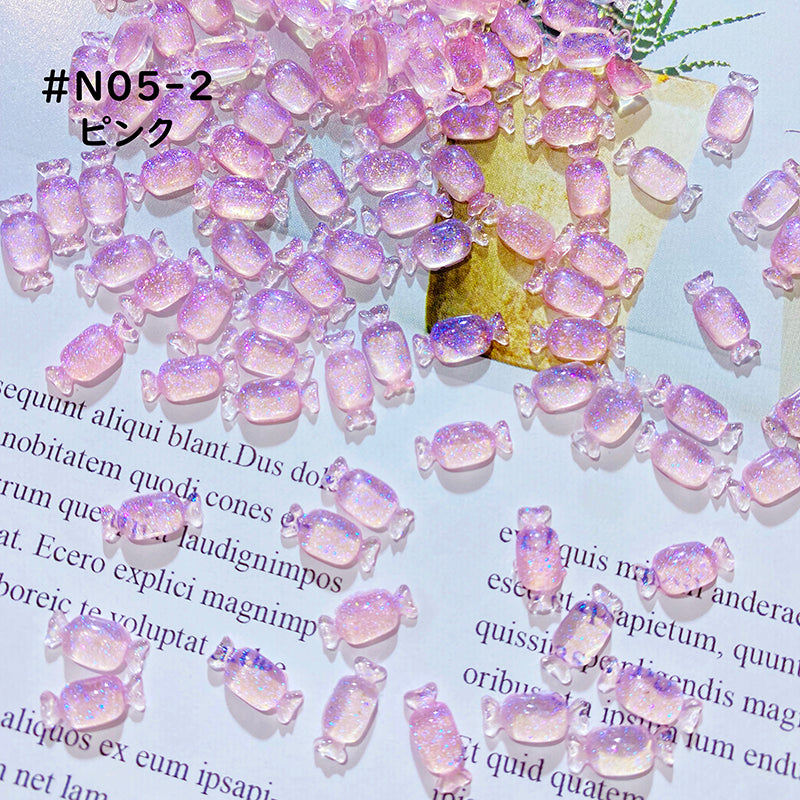 【N01】キラキラ3D蝶々/DIY/ネイル用/デコパーツ/可愛いパーツ/2色