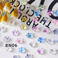 [N01] Sparkly 3D Butterfly / DIY / Nail Art / Decorative Parts / Cute Parts / 2 Colors 