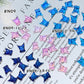 [N01] Sparkly 3D Butterfly / DIY / Nail Art / Decorative Parts / Cute Parts / 2 Colors 