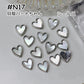 [N17] Shopping / Limited Edition / Shell Heart / Metallic / 2 Colors / Nail Parts / Deco Parts / DIY Accessories 