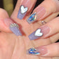 [N17] Shopping / Limited Edition / Shell Heart / Metallic / 2 Colors / Nail Parts / Deco Parts / DIY Accessories 
