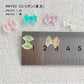 [NY03] CC Ribbon / Luminous Parts / Colorful / Super Cute / Transparent / Smartphone Case DIY / Nail Art / Decorative Parts / Cute Parts / Multicolor 